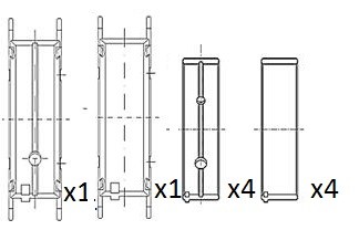 Kurbelwellenlagerschale FÜR Hyundai, KIA - FAI AutoParts BM1068-025-image