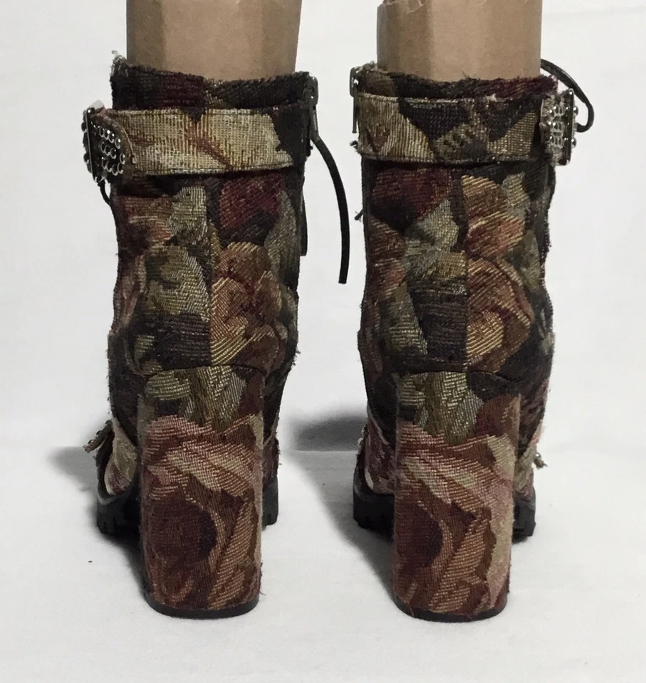 Botas de Combate Jeffrey Campbell Lilith 2 Tapestry para Mujer 7.5 M Suela Floral Foto 4 de 4