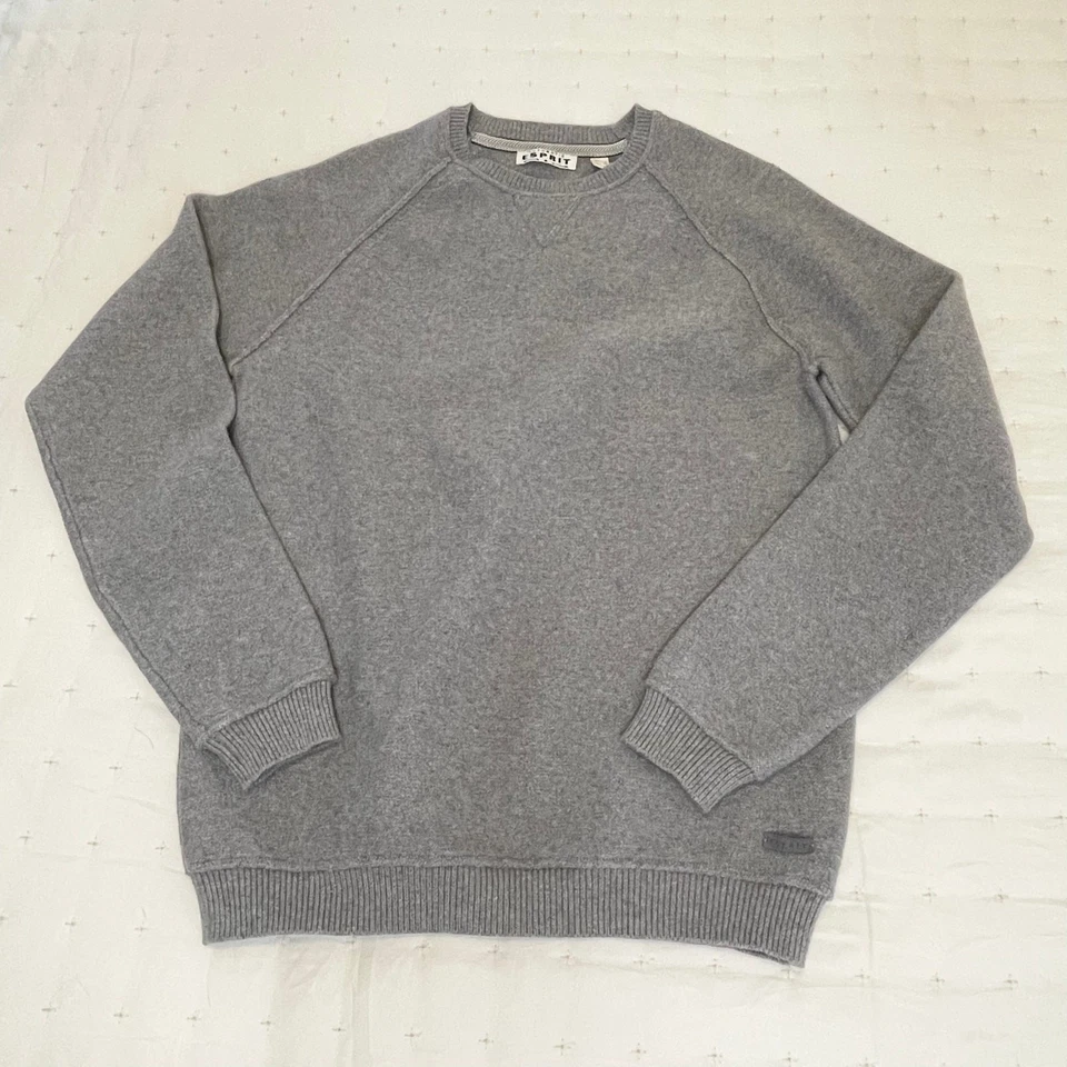 Esprit Pullover Sweatshirt Sweater Men’s L | Gray Soft Fleece Casual | EUC - Image 2 of 4