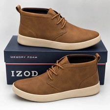 IZOD Palmer Chukka Boots Faux Leather Lace Up Casual Comfort Men  s Pick Size