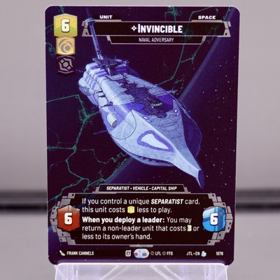 Star Wars Unlimited - Invincible - Naval Adversary (Prestige Foil)  (JTL) 1076