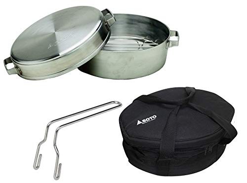 SOTO Stainless Dutch Oven (10 inch dual) ST-910DL + 2-piece set Ship Japan New