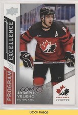 2020 Team Canada Juniors Program of Excellence Joe Veleno Joseph #102 READ b8k