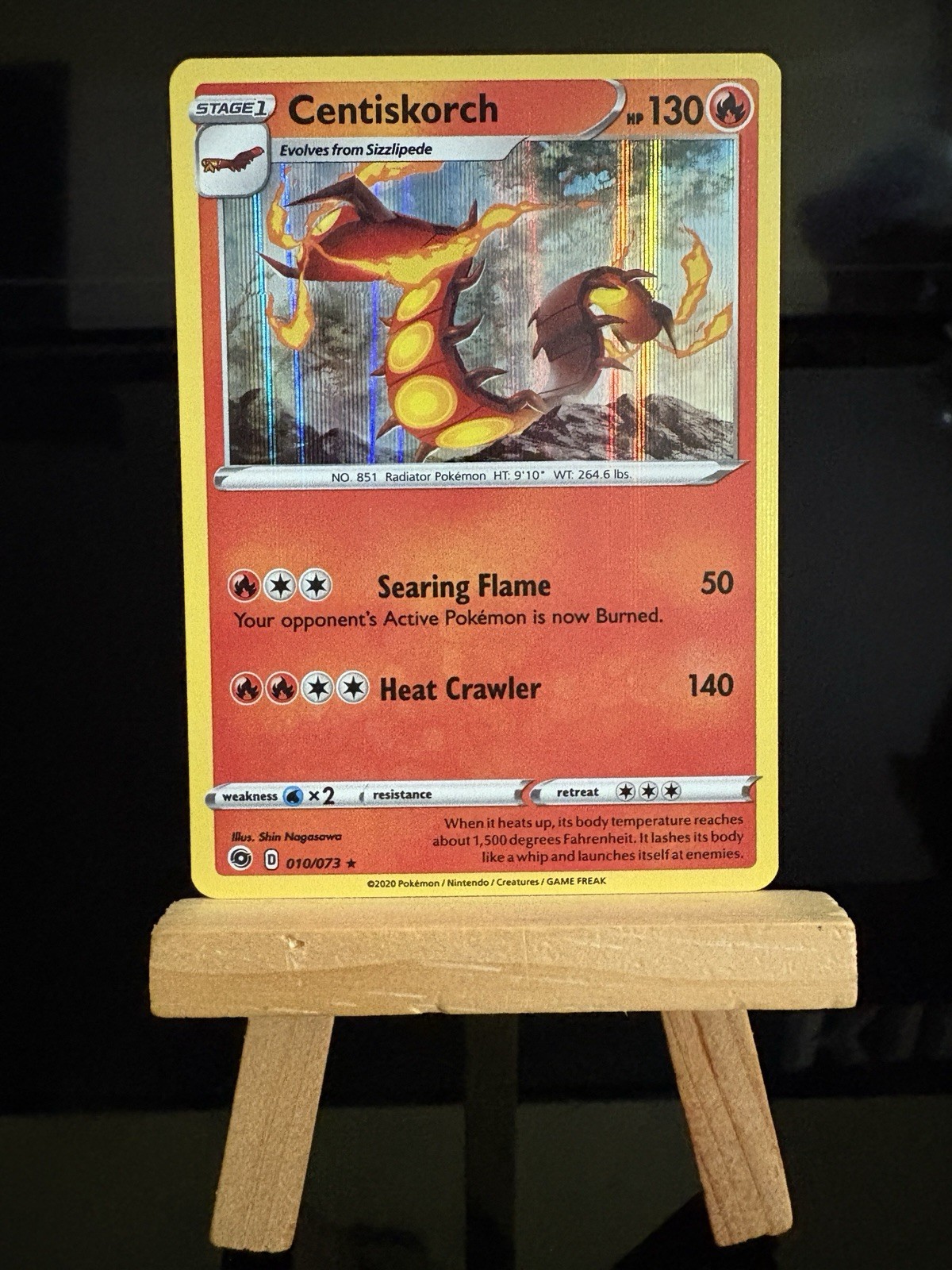 CENTISKORCH - 10/73 Champions Path NM - Holo Rare - Pokémon TCG Card 2020