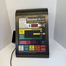 Vintage Kero Breathalyzer Alert Tester Coin Operated Vending Wall Machine Keys