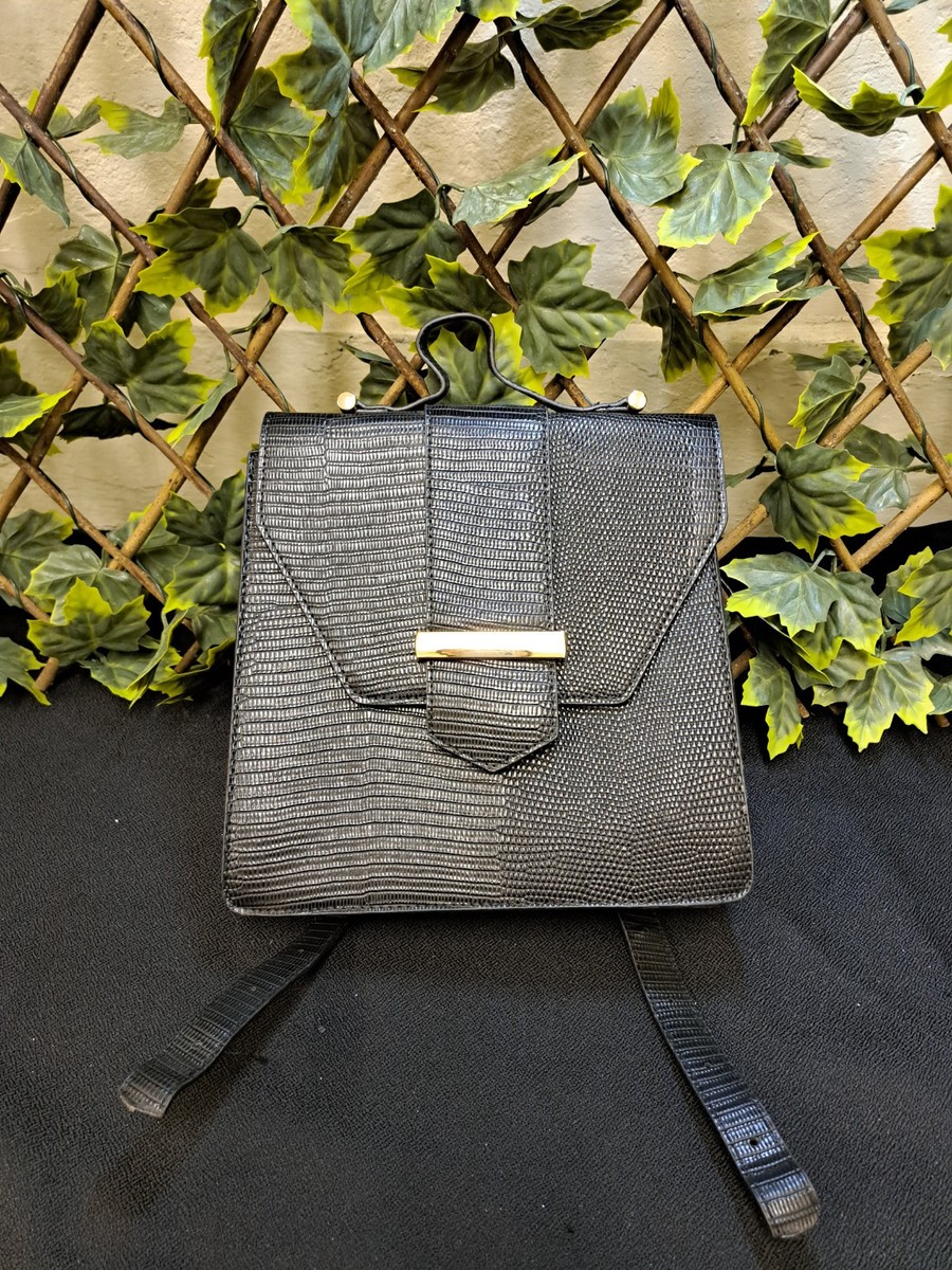 Women's ASOS Envelope Black Backpack – Sleek Practical (Very