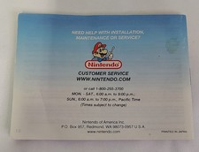 GBA Super Mario World Super Mario Advance 2 Game Boy Advance MANUAL ONLY