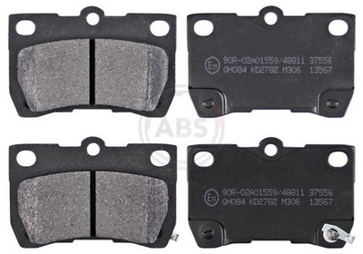 Bremsbelagsatz Scheibenbremse A.B.S. 37556 für GS LEXUS IS 2 200d ALE20_ ALE20R