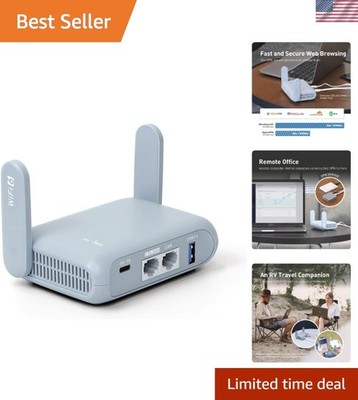 GL-MT3000 Beryl AX Portable Travel Router, Pocket Wi-Fi 6 Wireless 2.5G Route...