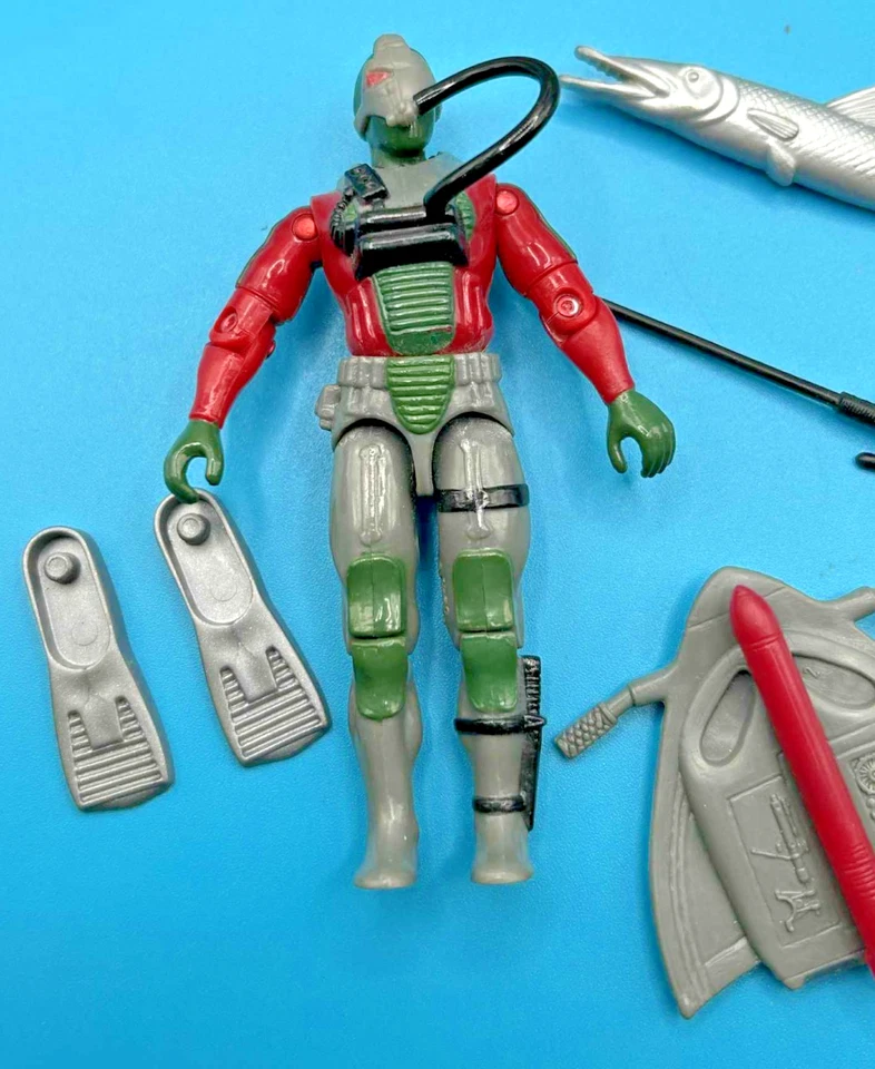 1990 Cobra Undertow v1 Vintage G.I. GI Joe 3.75 ARAH 100% Complete Filecard - Image 2 of 4