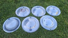 Lot of 6 1940s 1950s 1960s Plymouth Hubcaps Wheel Covers Wall Art Decorations