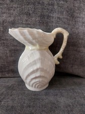 Vintage Irish Belleek Doppelschale Milchk&auml;nnchen, Krug, Vase gr&uuml;n 6. Mark 1965-1980