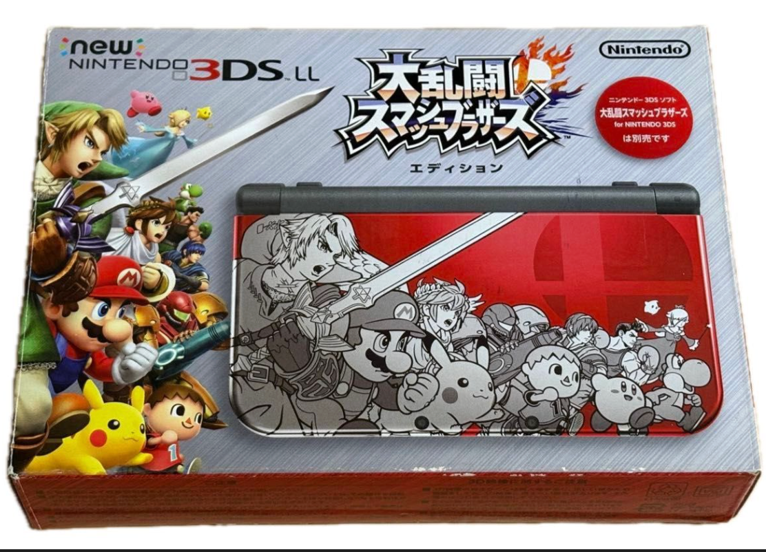 Nintendo Super Smash Bros. Edition 3DS LL Red Console with box