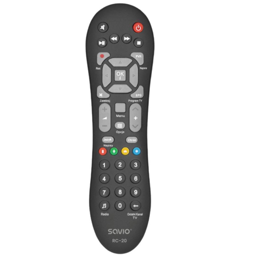 5901986049555 Savio RC-20 Fernbedienung IR Wireless DTV TV Drucktasten SAVIO 4190₽