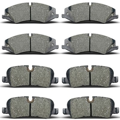 Ceramic Front + Rear Brake Pads With Clips Fit For 2010-2016 For Land Rover LR4