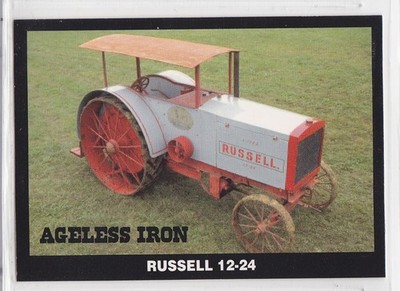 Vintage Russell & Co. 12-24 Metal Wheel Farm Tractor Trading Card