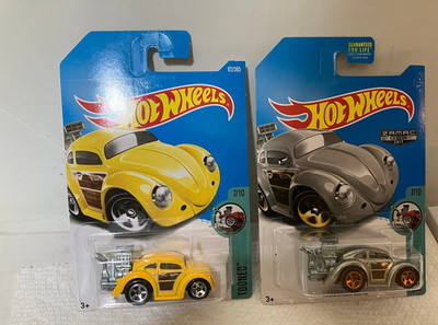 2 Hot Wheels Volkswagen Beetle Zamac & Yellow Tooned #7/10 | eBay