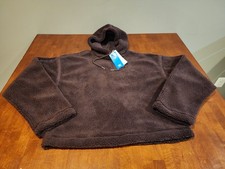 Adidas Women's Premium Essentials Hoodie Shadow Brown Small Warm NWT MSRP 80