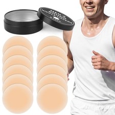 12 Pcs Reusable Silicone Nipple Covers for Men - Sweat-Resistant Shields