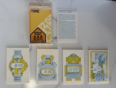 Vtg Flash Cards United States &  Time Homeschool  Memory Boost