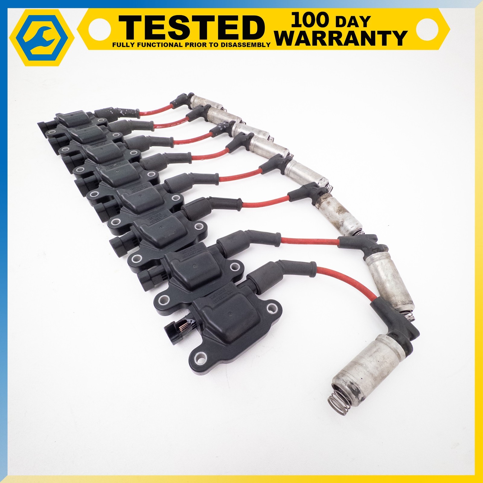 05-13 CHEVROLET CORVETTE C6 V8 ENGINE MOTOR IGNITION COIL SET OF 8 OEM