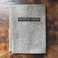 Ralph Lauren Paperback Book Cover Gray Felt 23672