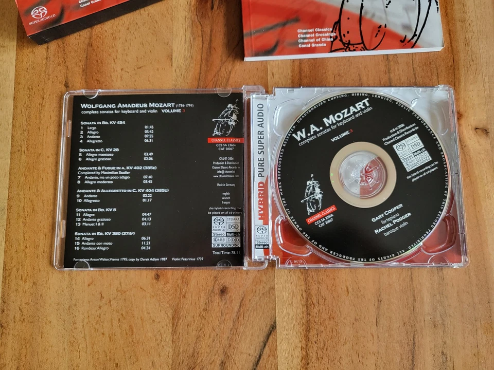 W.A. Mozart Gary Cooper Rachel Podger Complete Sonatas SACD - Bild 3 von 4