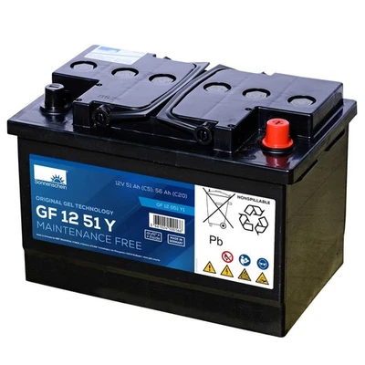 Exide Sonnenschein GF 12 051 Y 1 dryfit Blei Gel Antriebsbatterie 12V 51Ah (5h)