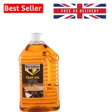 2L Water-Resistant Teak Oil - Restores & Protects Indoor/Outdoor Wood Finishes 10.00 per litre