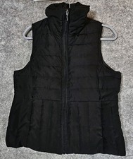 Kenneth Cole Reaction Down Vest Women M Puffer Quilted Warm Zip Pockets