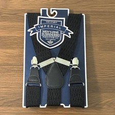 Men's Black Adjustable Suspenders NWT