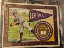 T51 Murad Cigarettes, Kentucky Wesleyan College Baseball Card PSA 1