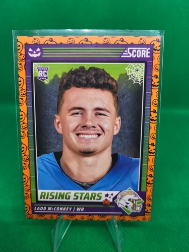 2024 Panini Score-A-Treat - Rising Stars Ladd McConkey #34 Orange Pumpkins (RC)