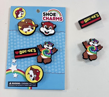 NEW Buc-ee's Beaver Shoe Charms 7-pack Set Clog Sandals Decorations Authentic
