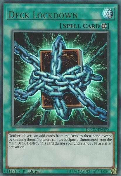 Yugioh Deck Lockdown 1st Edition Ultra Rare DUOV-EN090 NM