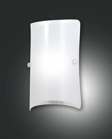 Wandleuchte Wohnzimmer Weiß Glas Metall T:10 Cm E27 Flach Wandlampe Flur
