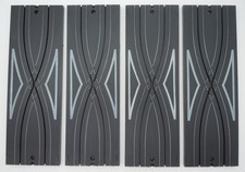 AURORA TJET 9" CRISSCROSS TRACKS 4 PC VN COND CLEAN RACE READY