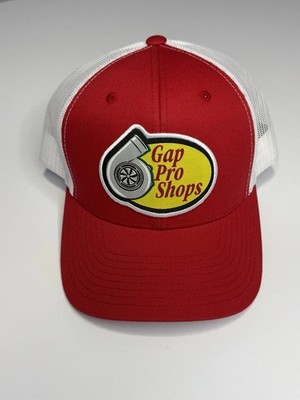 Gap Pro Shops Turbo Hat Red/White Trucker Cap Mesh Adjustable   Custom Parody