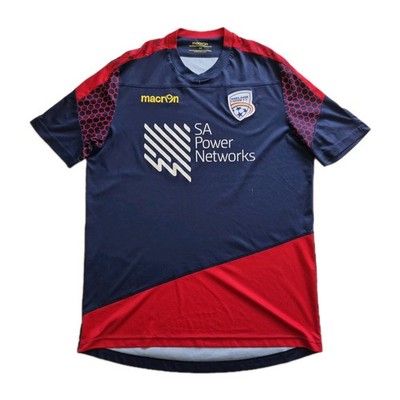 Adelaide United FC A League jersey polo shirt football soccer Macron XL