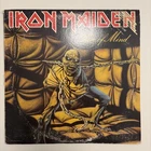 Iron Maiden Piece of Mind LP Sterling Bollocks VG+ Vinyl Promo Stamp