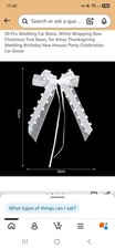 Joblot Bows X 200 White Bows Wedding Party With Ties