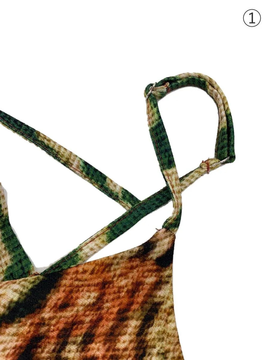 AMERI cami dress M polyester multicolor 024105609… - image 4