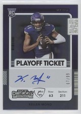2021 Panini Contenders Rookie RPS Playoff Ticket 67/99 Kellen Mond #122 Auto s3g