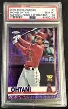 2019 Topps Chrome Shohei Ohtani #1 Purple Refractor /299 PSA 10 GEM MINT