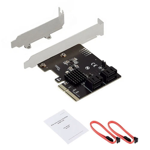 4-Port-Adapterkarte PCIe X4 Unterstützt  0/1/10 Sata3 Disk SSD-Kartenad2262