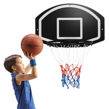Large Wall Mounted Basketball Hoop W/28.5" x 18" Shatterproof Backboard Toy Gift