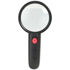 LED Lighted 3x Magnifying Glass with Stand Hands Free Illuminated Magnifier for
