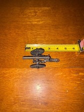 Vintage Miniature Metal Field Artillery Cannon 5  Detailed Spoked Wheels Militar