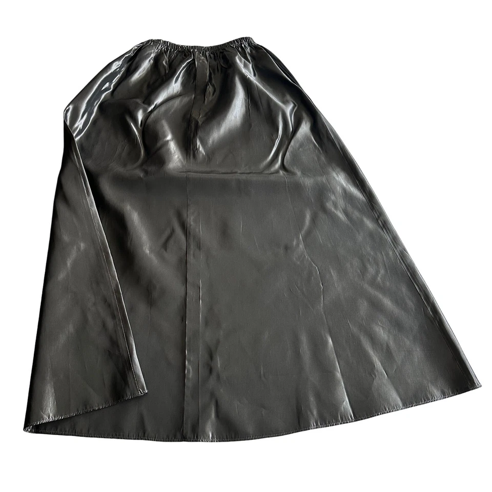 Jessica McClintock Gunne Sax 复古金属锡 A 字女巫长裙 M — 第 2/4 张图片