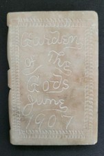 Carved Stone Marble Souvenir Book Tablet Gard...